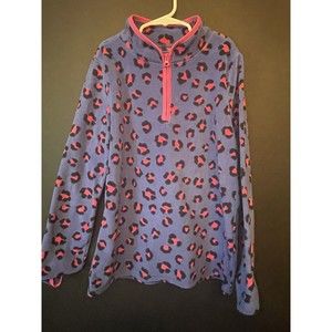 Osh Kosh B'Gosh Youth girls long sleeve pullover animal print sweater, size 14